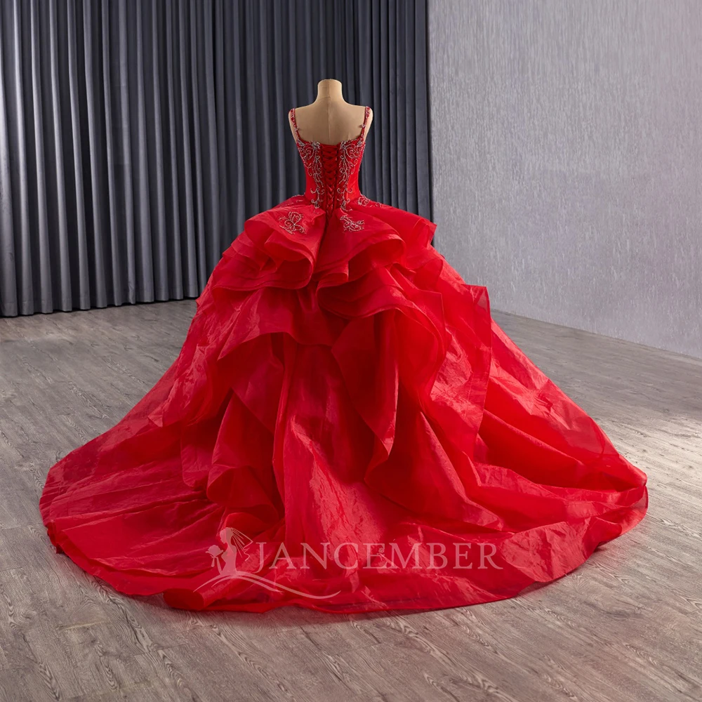 Delicate Quinceanera Dresses for Girl With Cape Ruched Vestidos De 15 Quinceanera Customized Court Train Ruffles Sleeveless