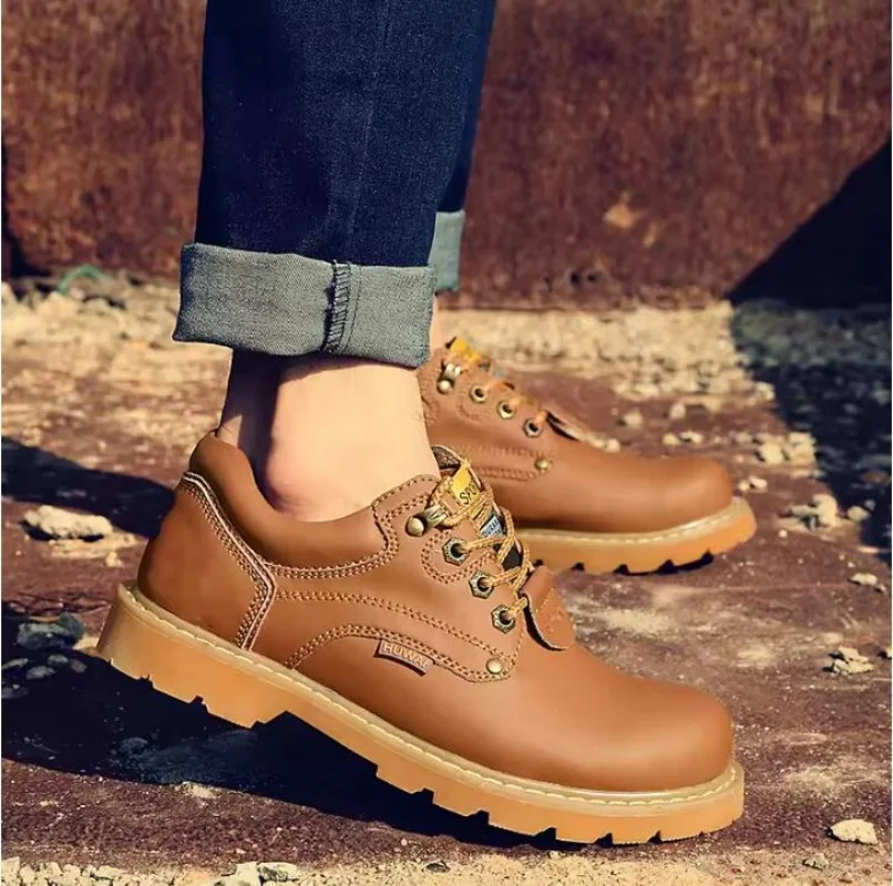 2025 الرجال اليدوية الأحذية الجلدية البريطانية الرجال الأدوات الأحذية أحذية عمل زوجين الكلاسيكية حذاء من الجلد الجلود حذاء كاجوال حجم كبير