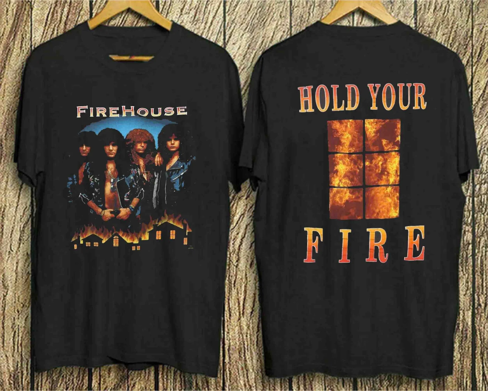 Rare Firehouse Band Two-sided Gift For Fan Black S-2345XL Unisex T-Shirt S3608