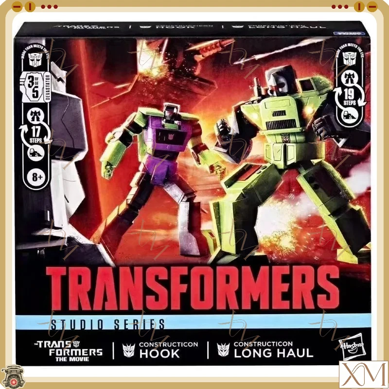 En stock: Juguetes clásicos de Transformers de Hasbro, figura de acción Hook Long Haul de la película de 1986, modelo de robot, colección de juguetes, regalos, hobbies