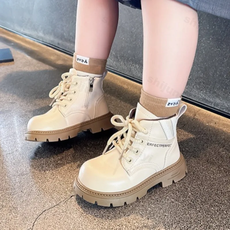 

Children's Short Boots 2025 New Autumn Fashion Girls Princess Non-slip Boots Boys Toddler Comfortable Outdoor Cotton Ankle Boots