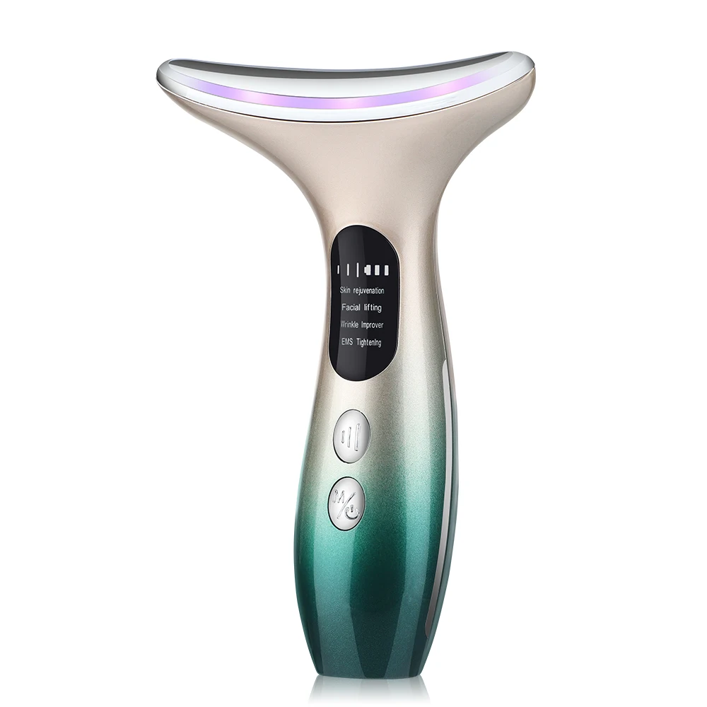 Skin Rejuvenation Instrument Neck Face Lifting And Tightening Anti Aging Artifact Facial Sonic Vibration Massager Beauty Device