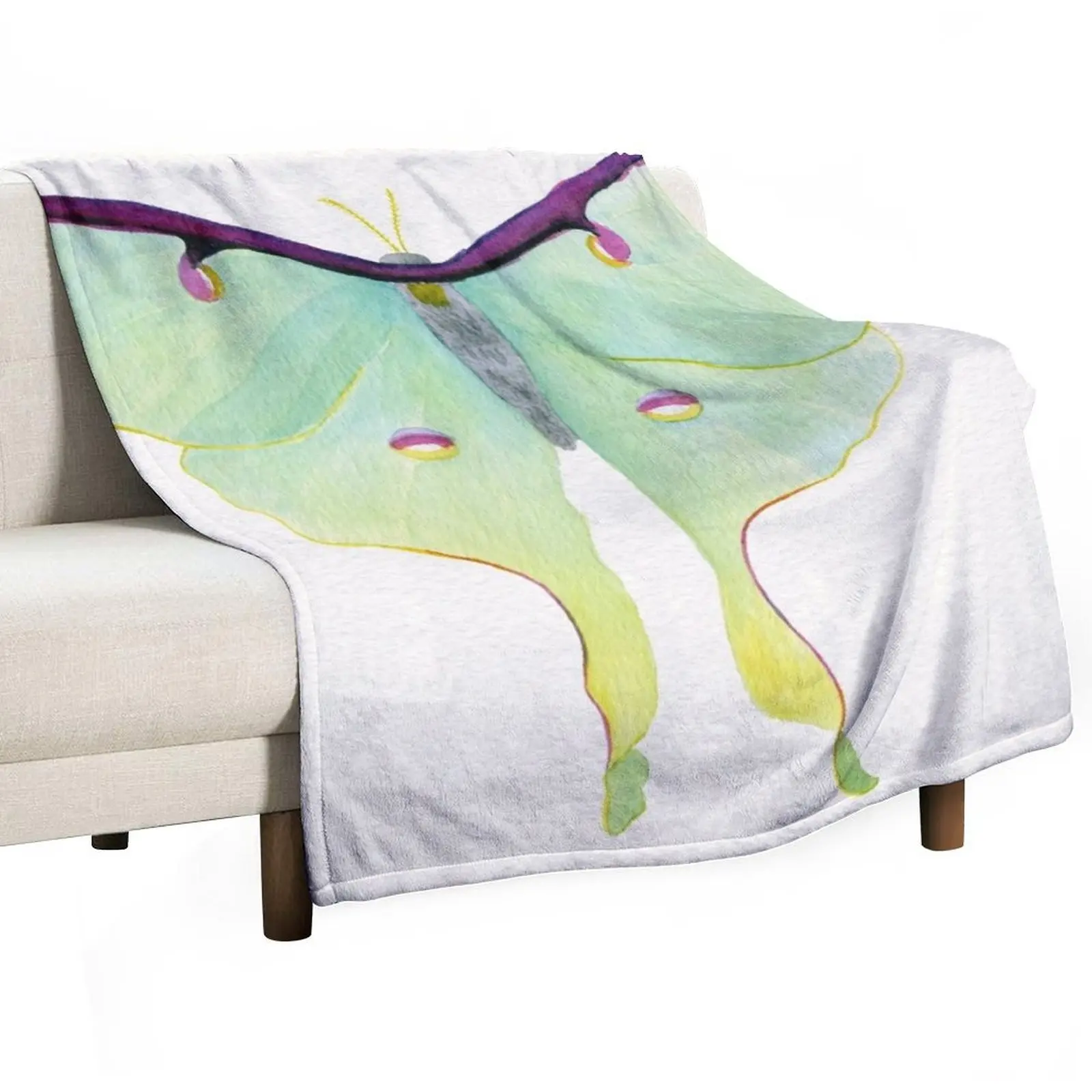 

Luna Moth Throw Blanket decorative Hair Blankets