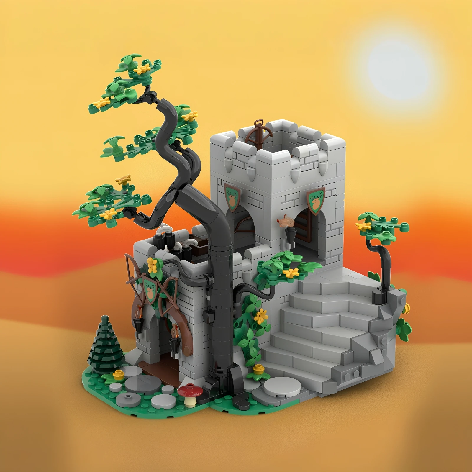 moc246427-castillo-en-el-bosque-juguete-de-construccion-posicion-asediada-por-malezas-regalo-inteligente-bloques-educativos-creativos-rompecabezas