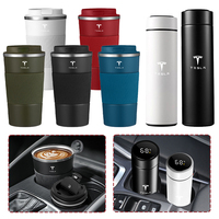Stainless Steel Intelligent Thermos Cup Temperature Display Thermos Bottle For Tesla Model 3 Model S X Model Y Roadster SpaceX