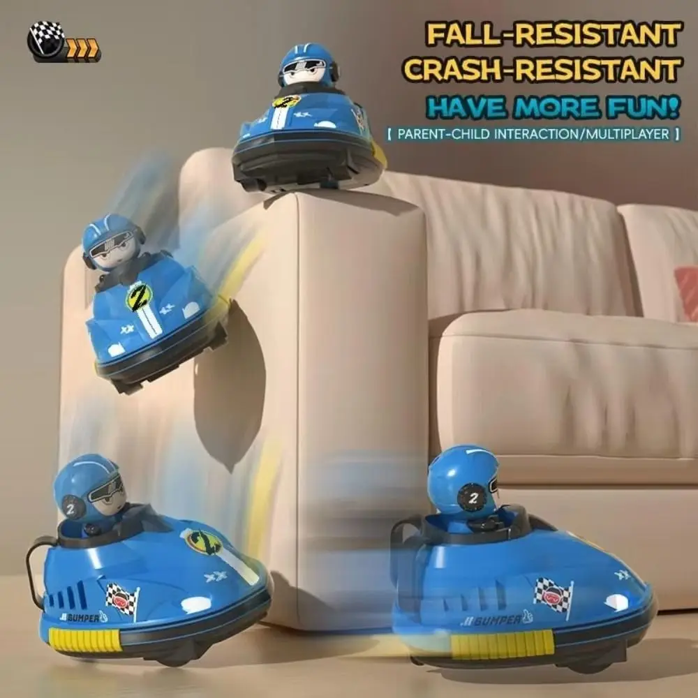 2024 التفاعل بين الوالدين والجنسين RC معركة سيارة ممتصة للصدمات لعبة ضوء رجلين معركة المنجنيق روبوت الموسيقى الاصطدام الكارتينج لعبة #1