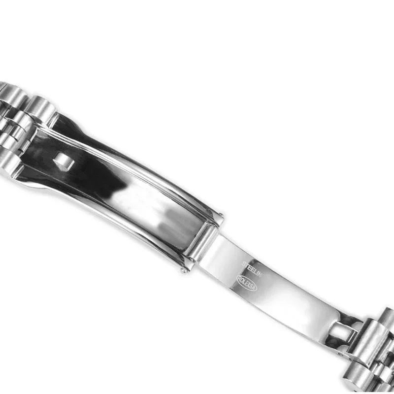الصلبة الفولاذ المقاوم للصدأ حزام ل رولكس ل اليوبيل حزام الساعات عالية الجودة منحني نهاية حزام معدني 20 مللي متر 21 مللي متر ساعة اكسسوارات الفرقة