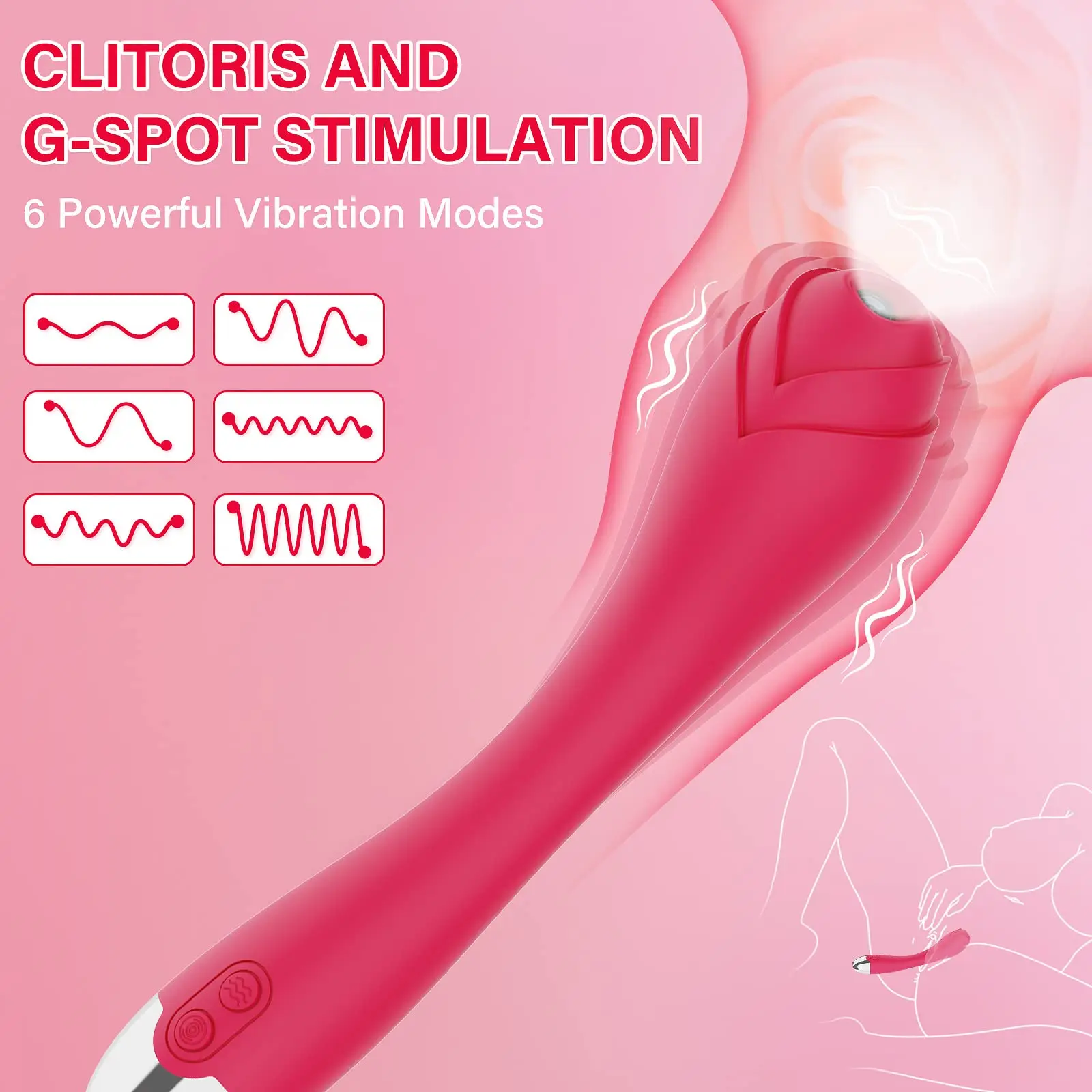 G Spot Dildo Vibrator for Vagina Anal Stimulation with 6 Vibrations, Wireless Visual Vibrator with HD Camera for Women Pleasure