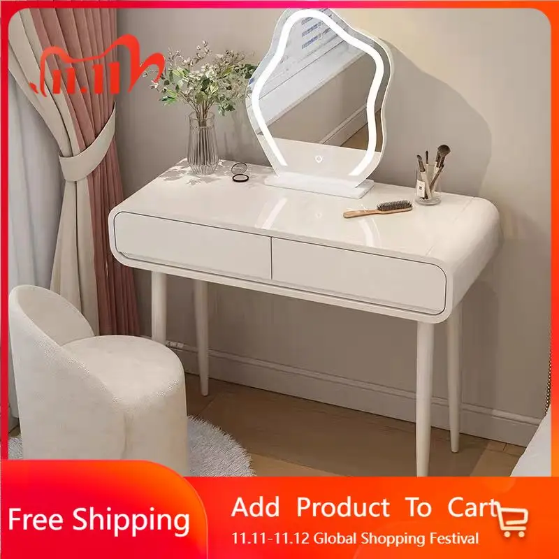 

European Cream Vanity Table Drawers Desgin Minimalist Closets Dressing Table Storage Cabinet Comoda Pra Quarto Home Furniture