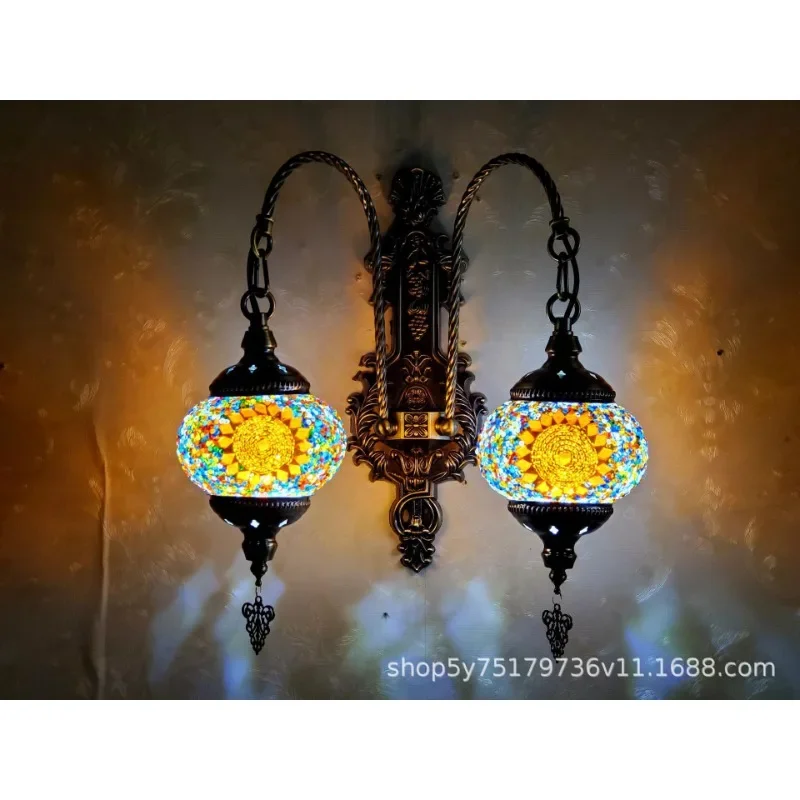 

Turkish ethnic style wall lamp retro nostalgic romantic TV wall balcony aisle corridor KTV cafe wall lamp