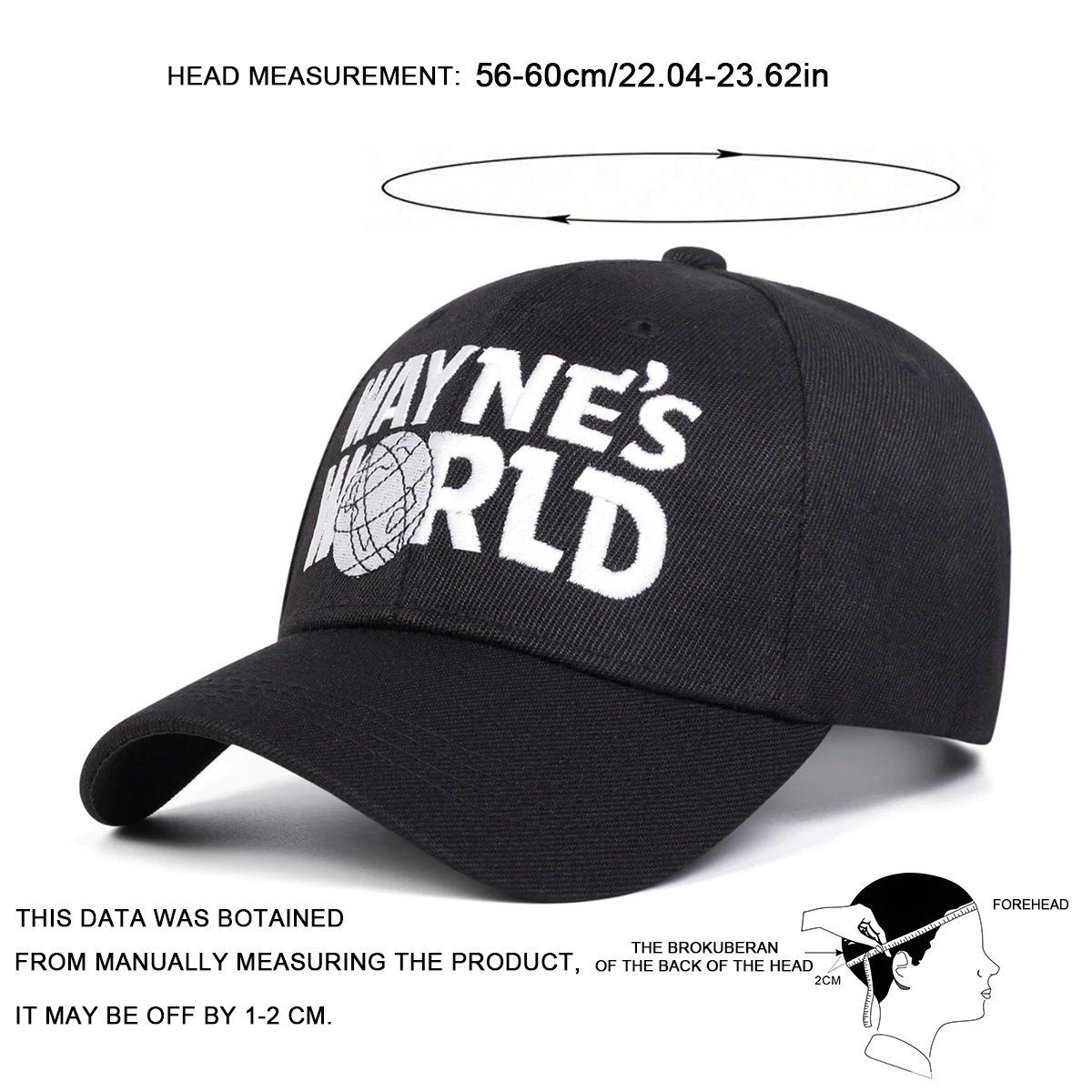 للجنسين واين العالم التطريز قبعات البيسبول الربيع والخريف في الهواء الطلق قابل للتعديل قبعات عادية واقية من الشمس قبعة قبعة رياضية