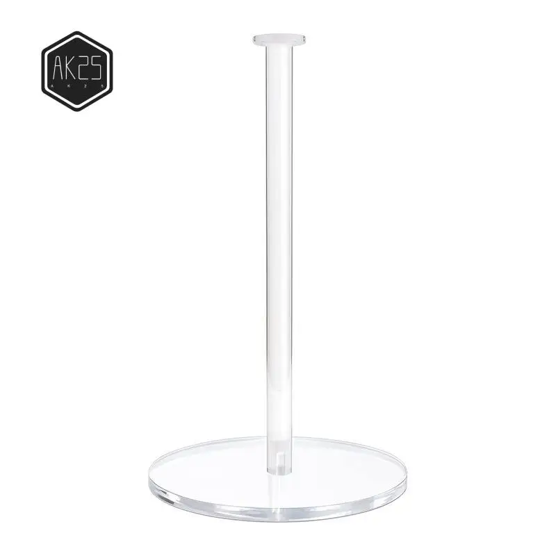 

AK25-Transparent Acrylic Paper Towel Holder Countertop Tissue Stand Holder Bathroom Vertical Storage Stand