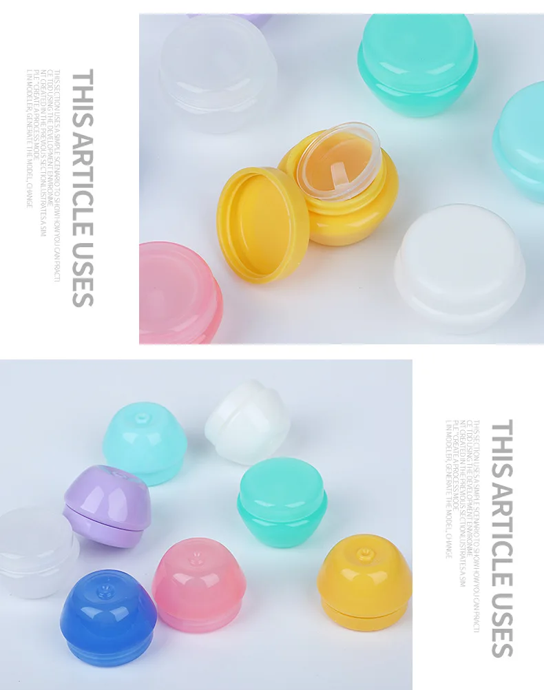 5Pcs/Lot Mini Empty Jar Pots Cosmetic Makeup Inner Lid Face Cream Lip Balm Container My Refillable Bottles Wholesale