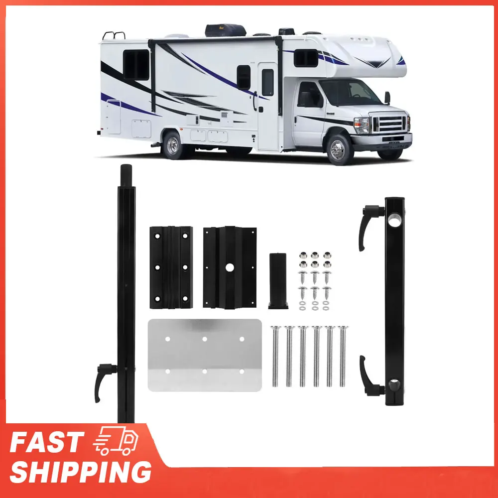 

360° Rotation Smooth Appearance with Bracket for Motorhome RV Table Leg Base Mount Rust Proof Table Leg Bracket Strong Strength