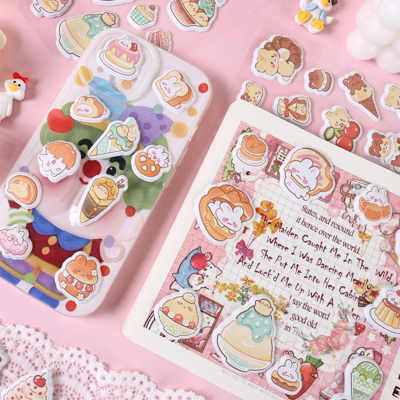 Fun 3D Puffy Stickers for Children Cute Cartoon Foam Sticker Journal Scrapbook Decor Sticker Creative DIY Craft Decal Kids Gift