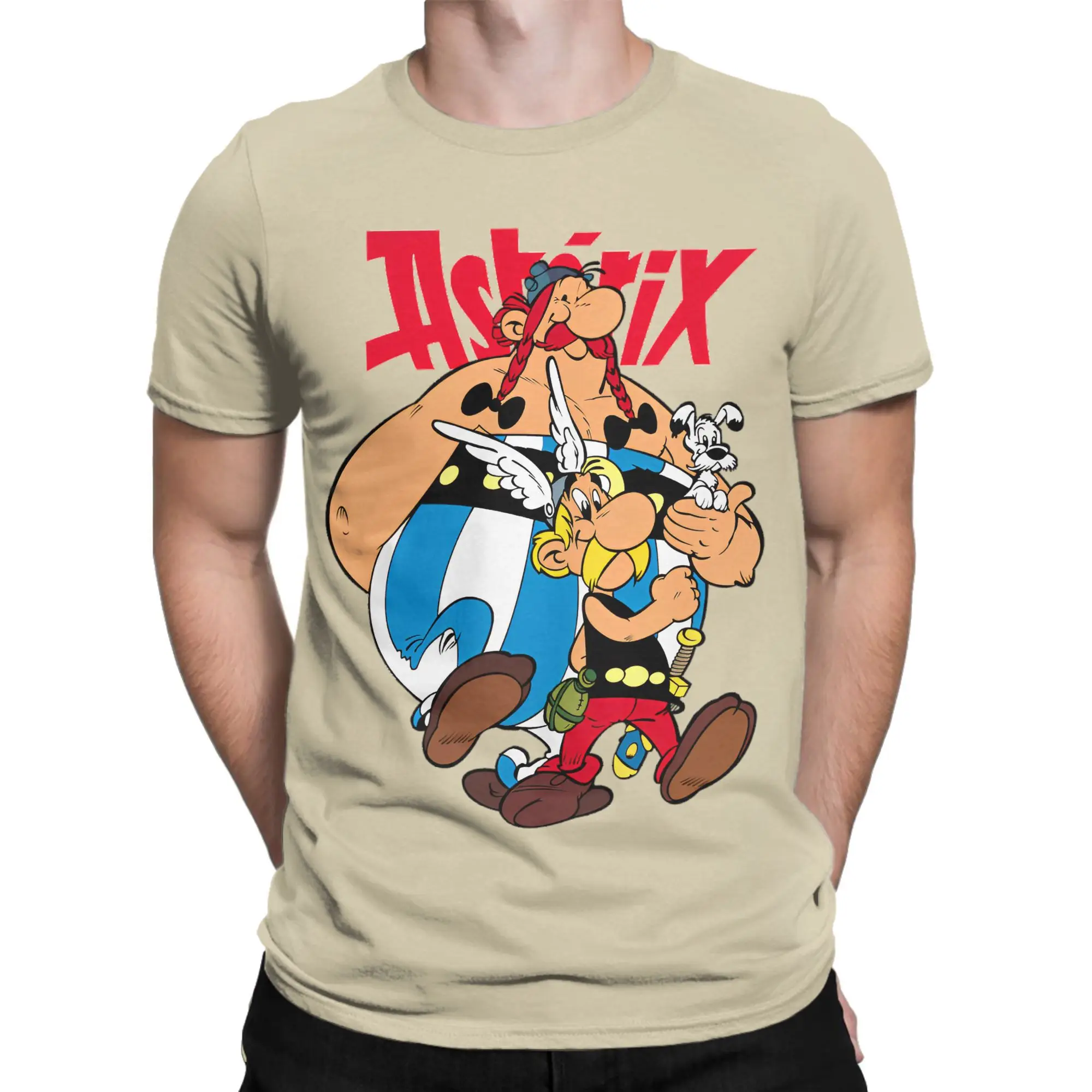 

Men Asterixs And Obelixs T Shirt Cotton Tops Crazy Short Sleeve Crewneck Tees Gift Idea T-Shirts
