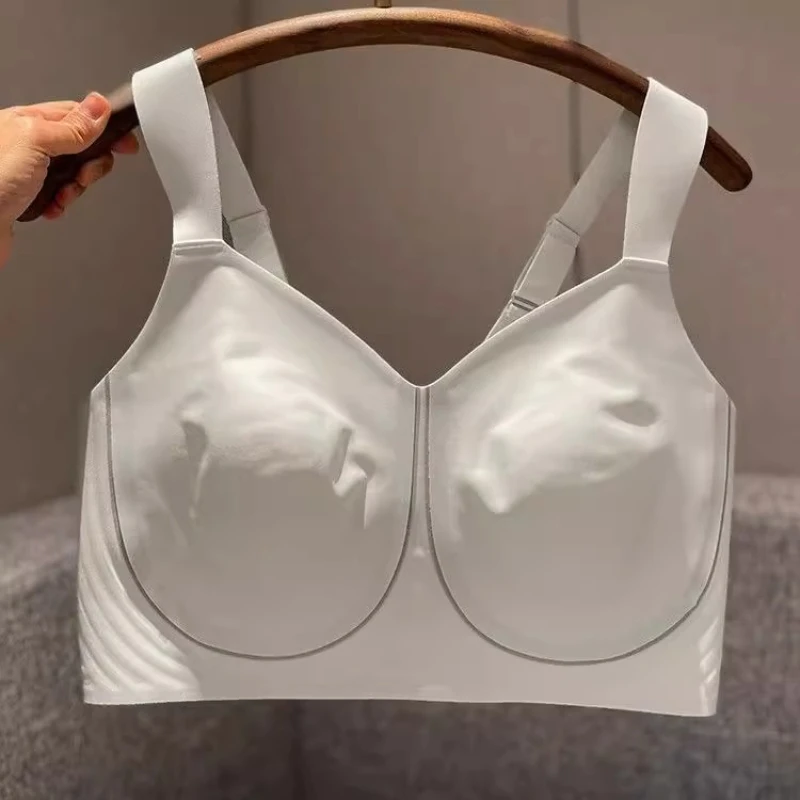 Everyday Plus Size Minimizer Bra, Seamless Summer Lingerie with Side Support, Anti-Sagging Wireless Comfort Full Coverage MOYISU