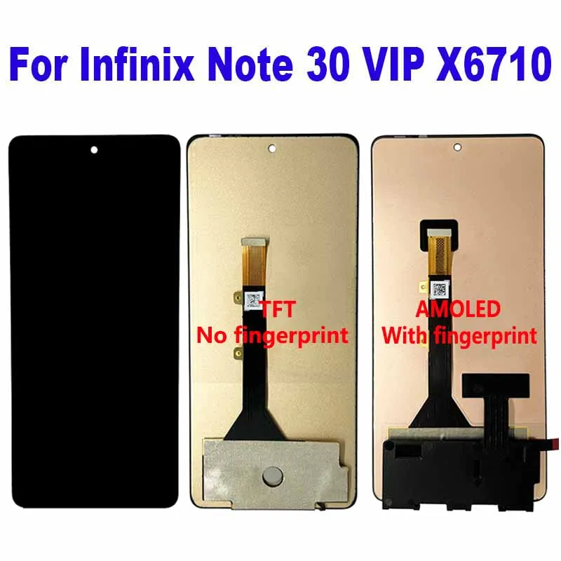 For Infinix Note 30 VIP X6710 LCD Display Touch Screen Digitizer Assembly Replacement Accessory