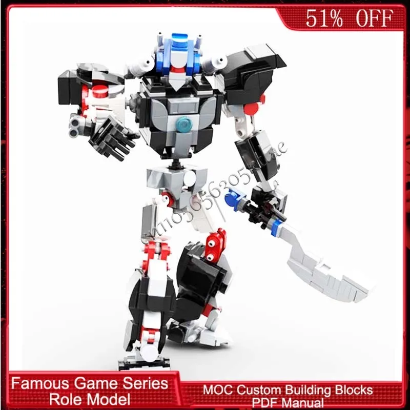 366 ELEMENTÓW Brickheadz Apex Beast MOC Personalizowany Modułowy Zestaw Klocków Kreatywny Projekt Prosty DIY Prezent dla Chłopca na Święta