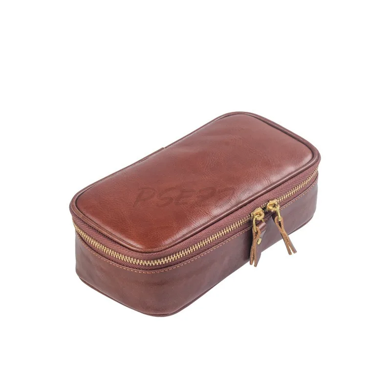 

Bag Multi Functional Handmade Smoke Silk Bag Portable Wristband Leather Box Cowhide Pipe Smoking