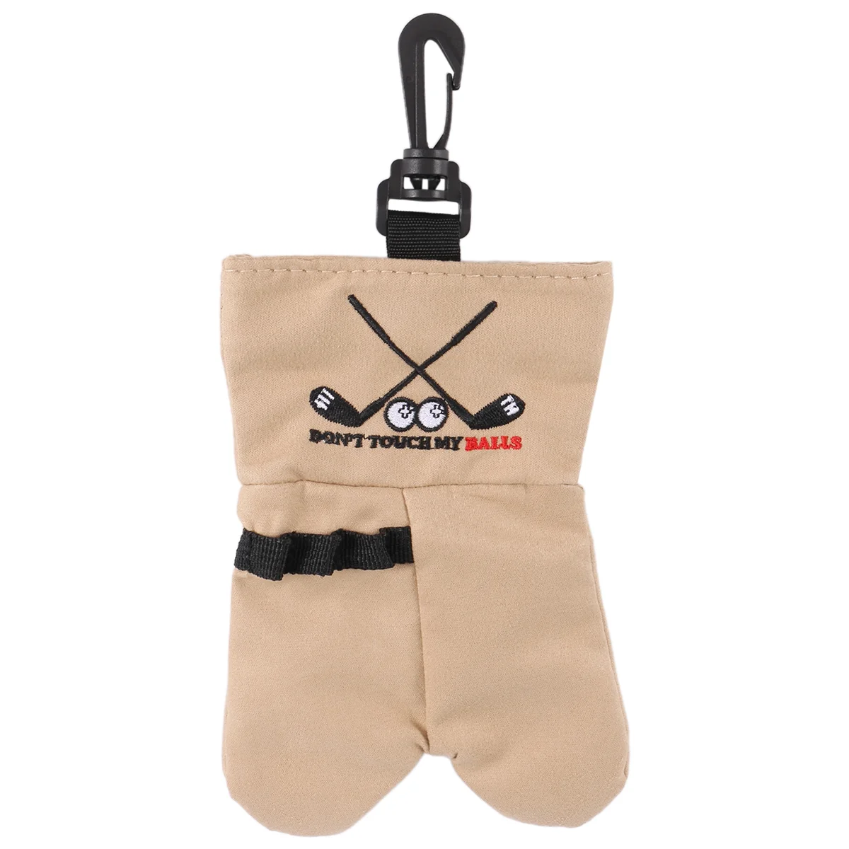 Golf Ball Storage Bag Holder This Funny Golf Gift is Sure to Make a Laugh Store Your Golf Accessories Stocking,Brown