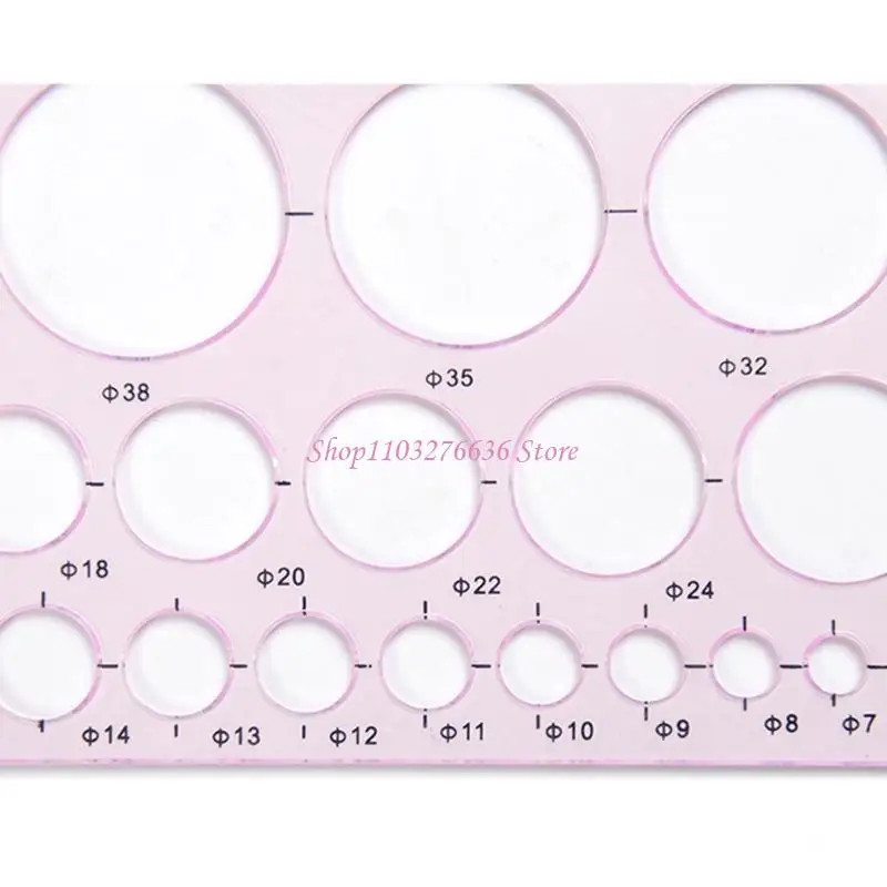 R6FD Breast Flange Nipple Ruler 27Ukuran Diameter Breastpump Flange Sizing Ruler