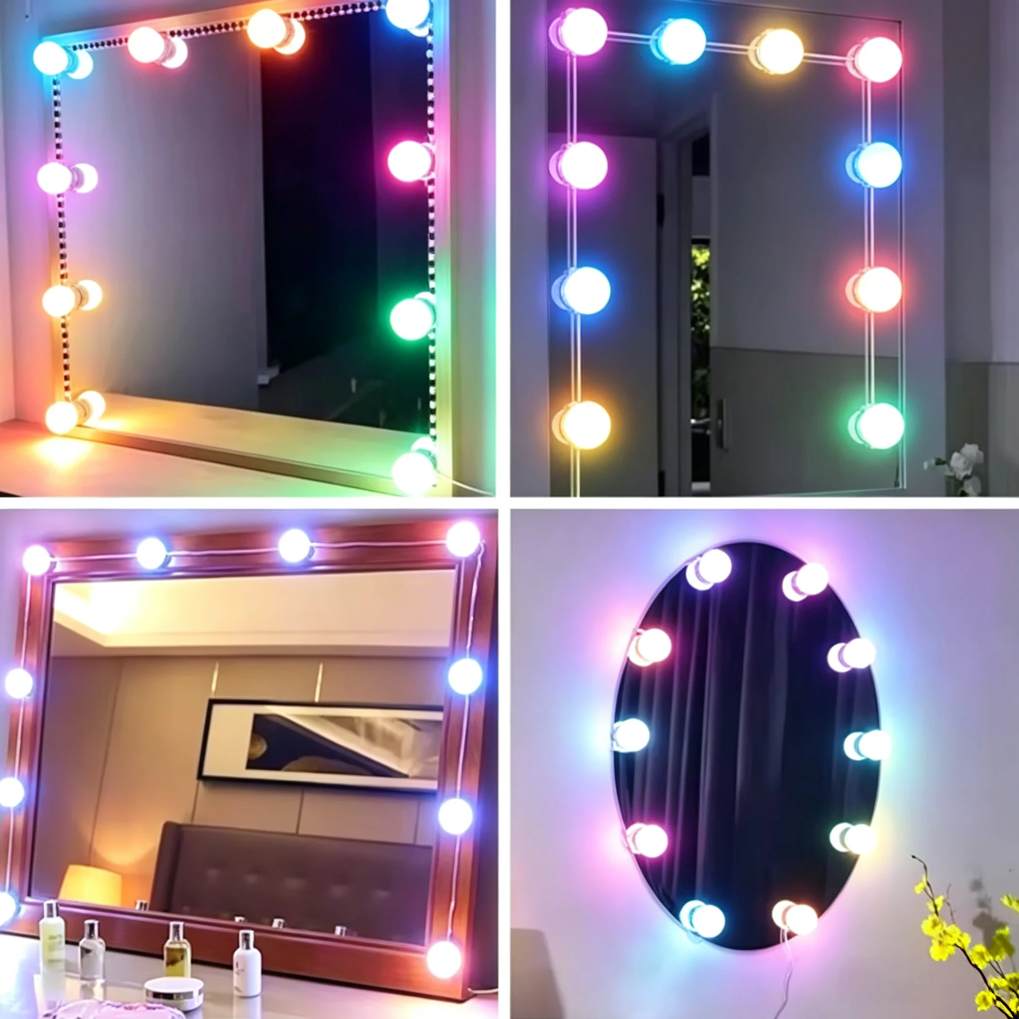 Specchio per Trucco Colorato c - Dressing Table Vanity With Lighted Mirror recensione e prezzo