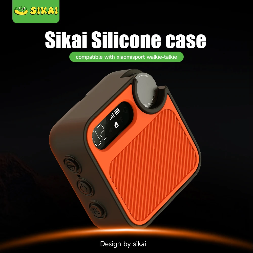 Funda Sikai de Silicona para Walkie Talkie Deportivo Xiaomi - Funda Protectora Duradera para Camping, Senderismo y Aventuras al Aire Libre