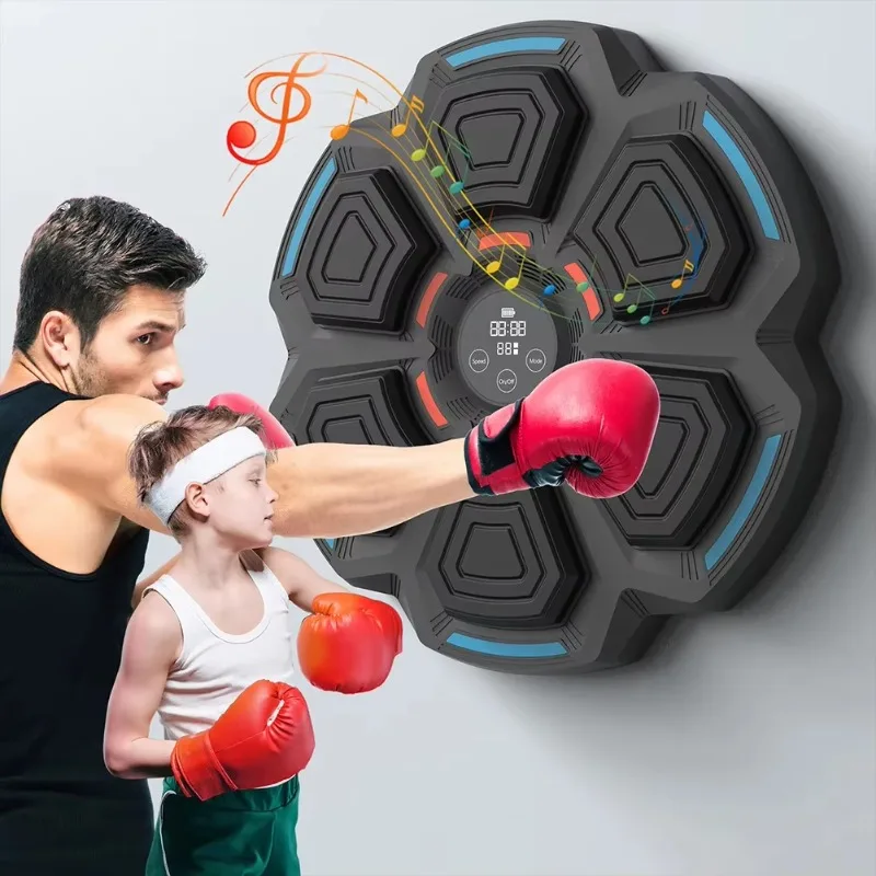 Small Black Boxing Target Professional Training Fitness Wall Boxing Target Pad Light Up Boxing Machine