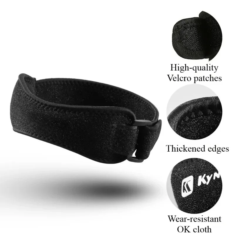 1PC Patella Kneecap Band Adjustable Silica Gel Knee Tendon Strap Protector Knee Pad Running Sports Cycling Gym Knee Support