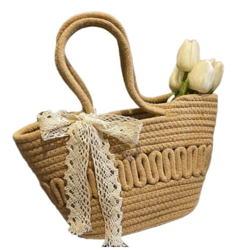 

Handwoven Straw Rattan Half-Moon Beach Handbag Large Capacity Women Summer Hollow Out Crossbody Shoulder Bag Crossbody Bags