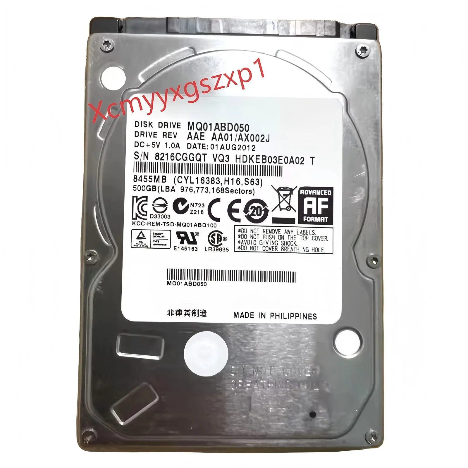 

1pcs Used for Toshiba 500GB MQ01ABD050 5400RPM 8MB SATA 3Gb/s 2.5" Laptop HDD Internal Hard Disk Drive