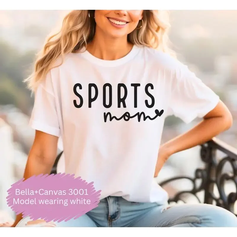 Sports Mom T Shirt For Mama Sporting Women Mothers Day