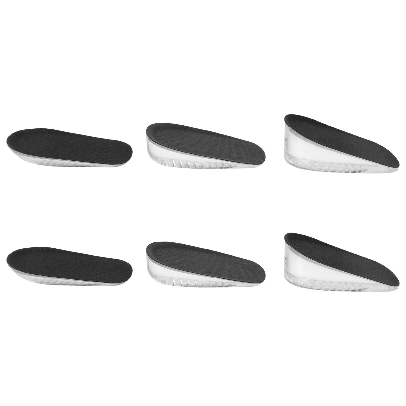 

3Pairs Silicone Heel Lift Insoles Practical Gift for Friends Need Heightening Insoles Men Height Increase Insole