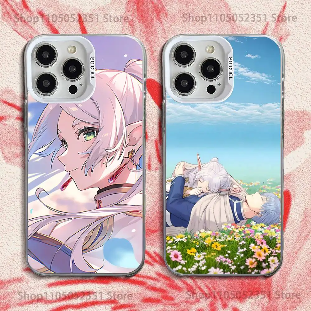 

F-Frieren Beyond Journeys End Phone Case For iPhone 16,15,14,13,12,11,Pro,XS,Max,Plus,Mini,SE White Candy Matte Shockproof Cover