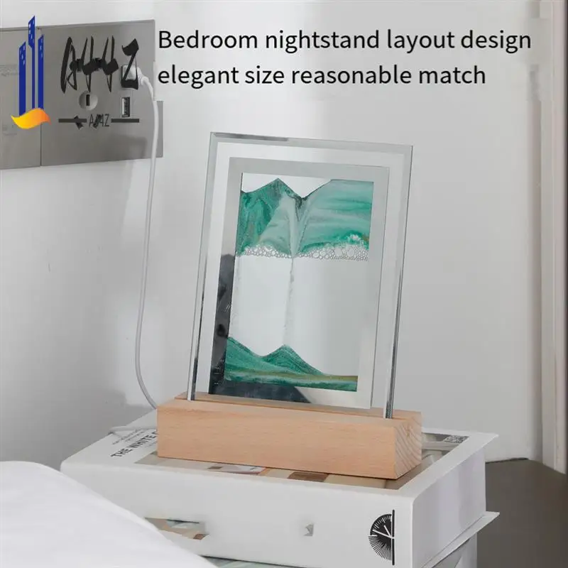 a44z-サンドアート移動ナイトランプクラフト流砂-3d-風景流れる砂の絵砂時計ギフト-led-テーブルナイトライト