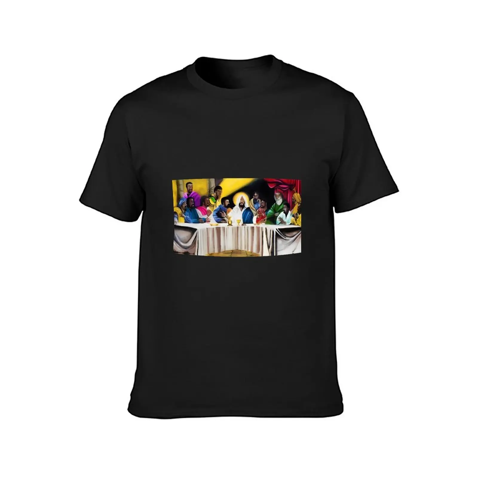 African American masterpiece, The last supper with Jesus portrait painting color photograph T-Shirt