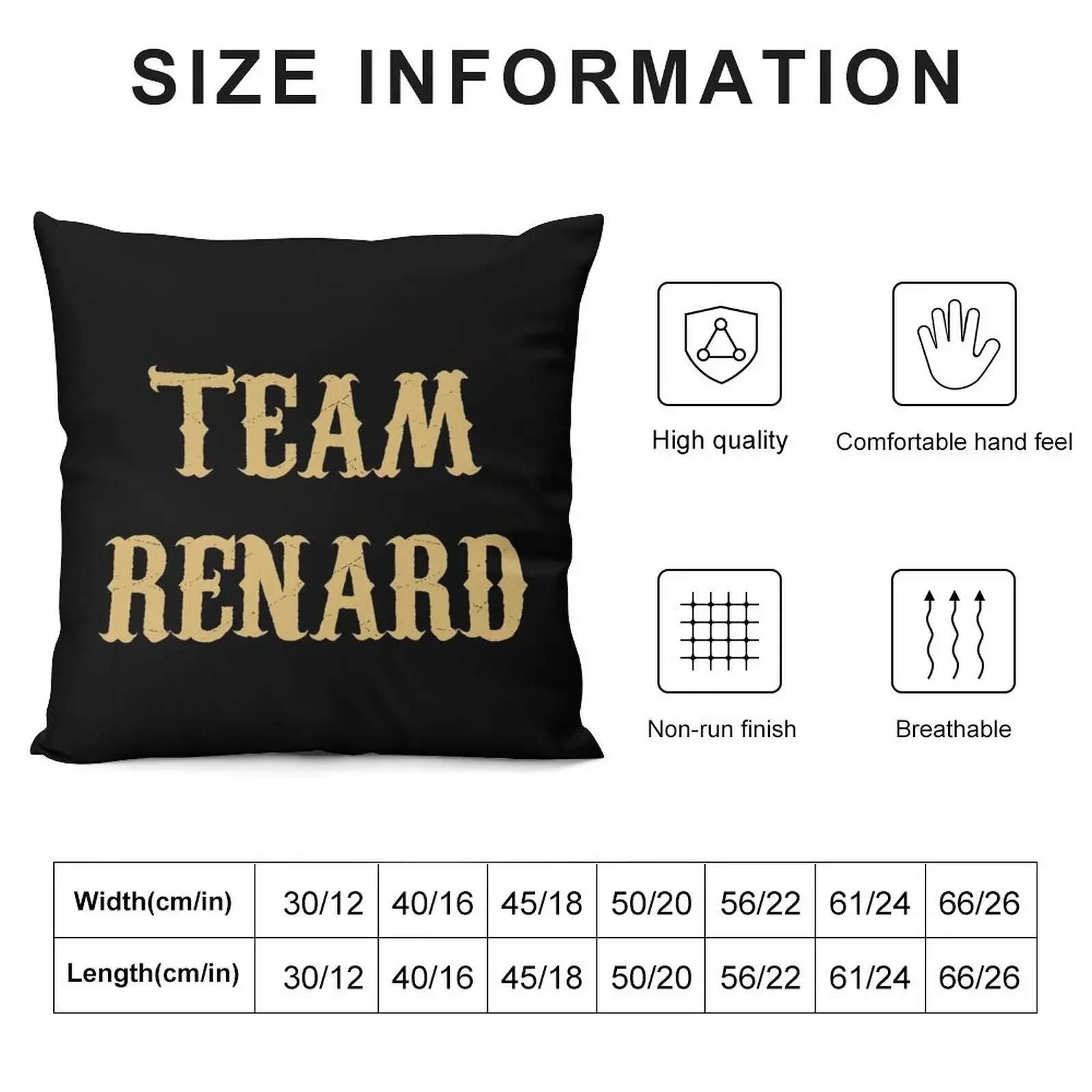 Team Renard Throw Pillow christmas pillow case Sofas Covers Cushions Home Decor anime girl pillow