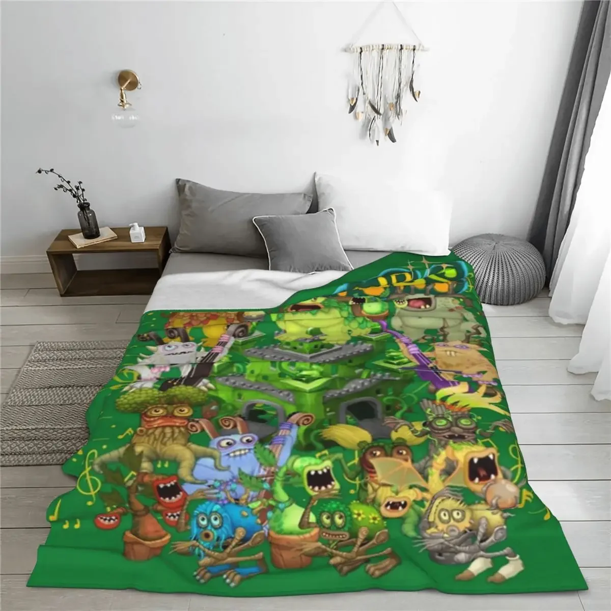 My Singing Monsters Game Blanket Soft Coral Fleece Plush Relax Gift Throw Blanket Quilt