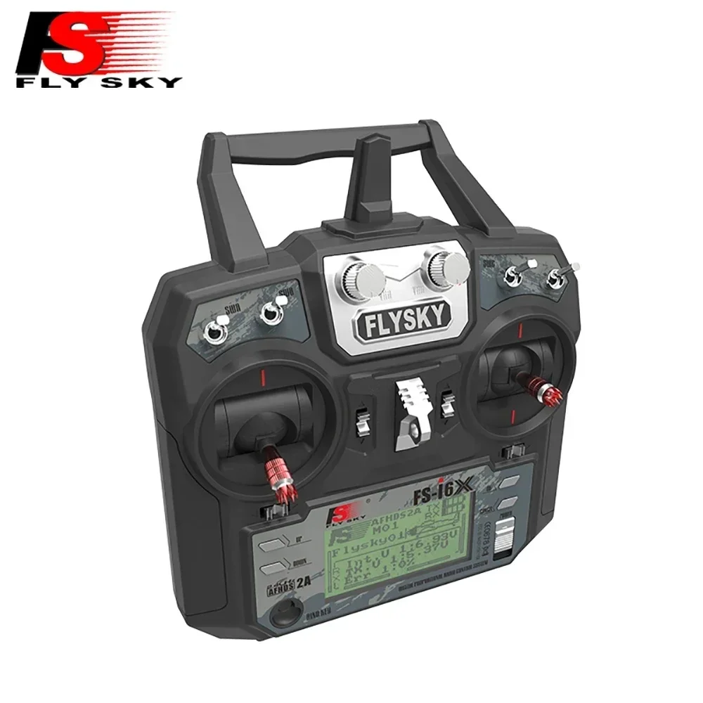Transmisor Flysky FS-i6X I6X 2,4 GHz con receptor FS-iA6B/FS-iA10B para helicóptero de ala fija Rc Dron de carreras con visión en primera persona