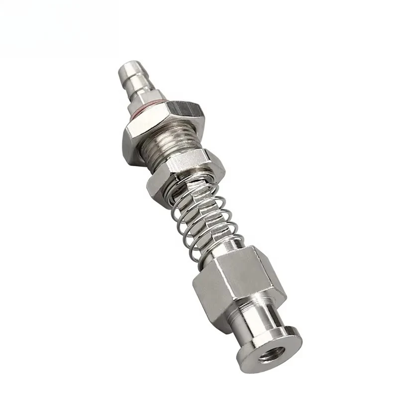 EOAT Large-head Straight-through Anti-rotation Vacuum Suction Cup Buffer Holder for M10 M12 Series Air Intake Pneumatic