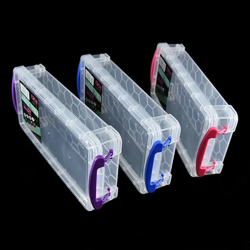 Transparent Plastic Storage Jewelry Box Screw Holder Storage Box Rectangular Container Case Plastic Tool Box Tools Packaging