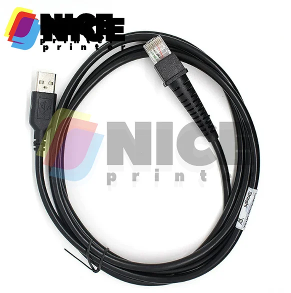10pcs/lot New CAB-4130-UNS2 2M Straight USB Cable compatible for Datalogic D100 D130 GD4130 GD4400 QD2130 QD2430 Barcode Scanner