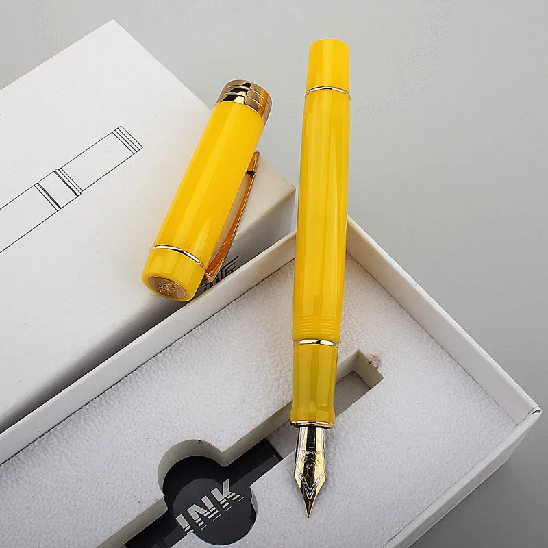 Jinhao - Pluma estilográfica acrílica 82, punta fina de