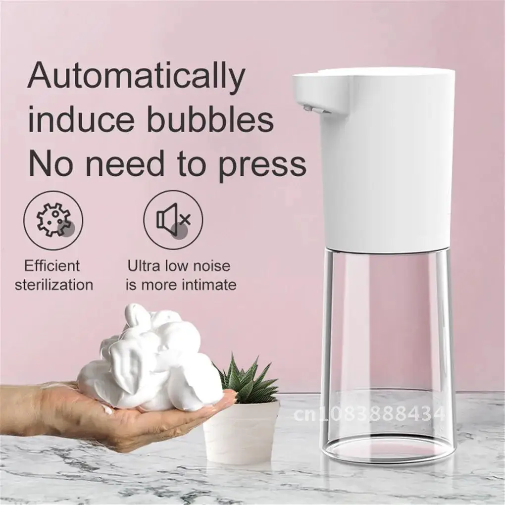 

500ml Automatic Induction Foam Dispenser Bathroom Foaming Hands-Free IR Sensor Touch Container