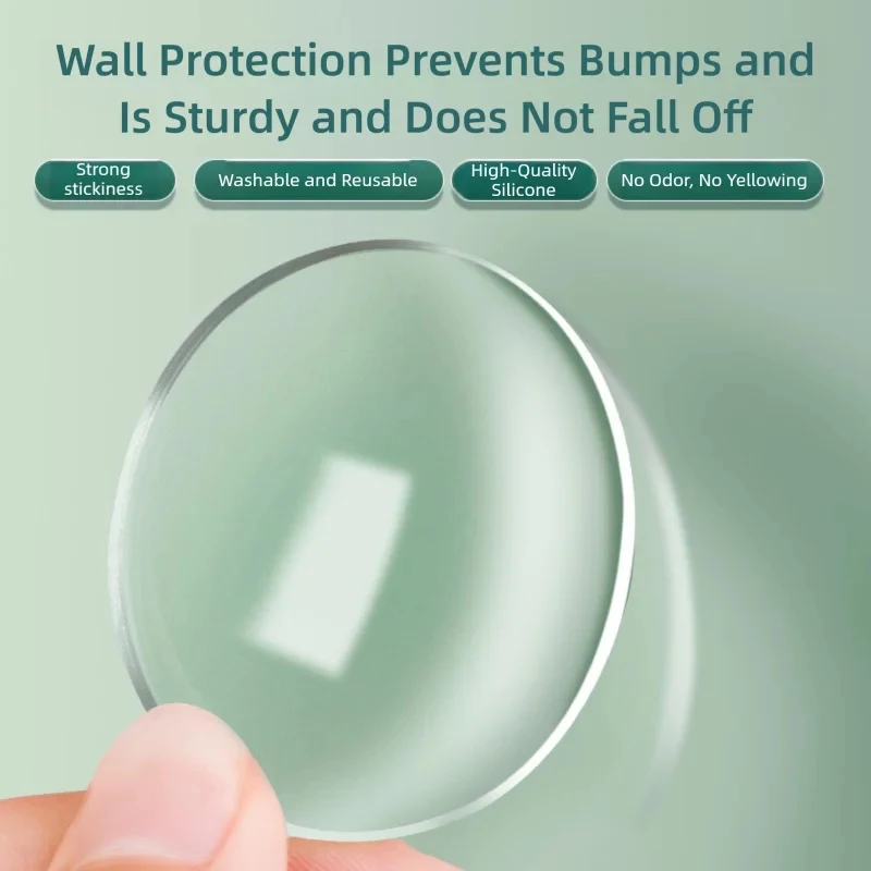 Non-marking Door Stickers Self-Adhesive Anti-Collision, Cabinet Refrigerator Door Mute Transparent Waterproof Sticker Wall Stick