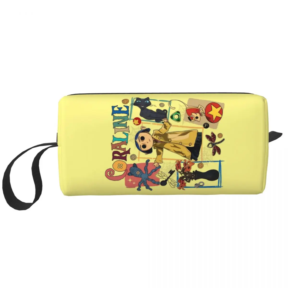 

Custom Halloween Horror Movie Coraline Makeup Bag Women Travel Cosmetic Organizer Fashion Storage Toiletry Bags