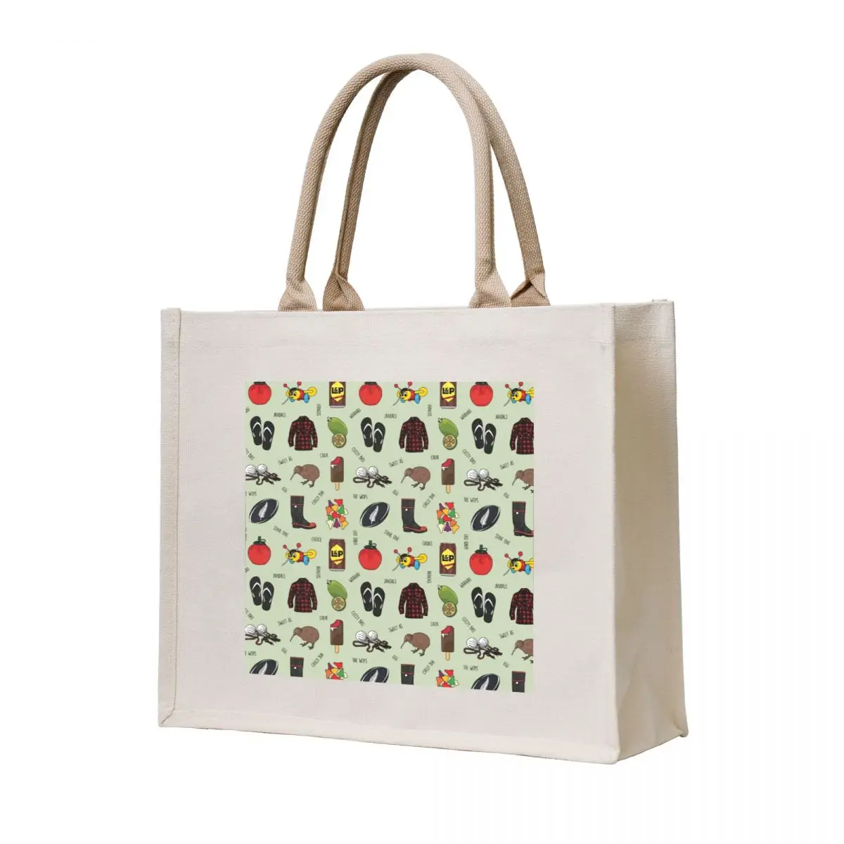 

Kiwiana (Black Text) Tote Bag Customizable tote bag shopping bag Handbags shopping bags foldable