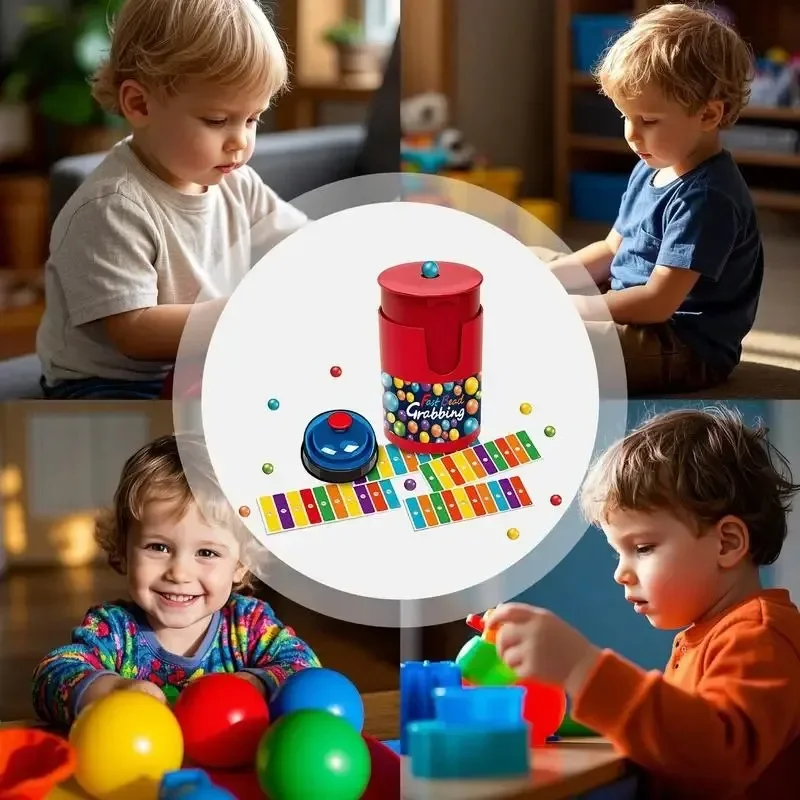 ! ! لعبة Color Line Bingo Fast Bead Grabbing للاعبين مع أجراس مثيرة وألعاب استراتيجية مضحكة مثالية للأطفال والكبار