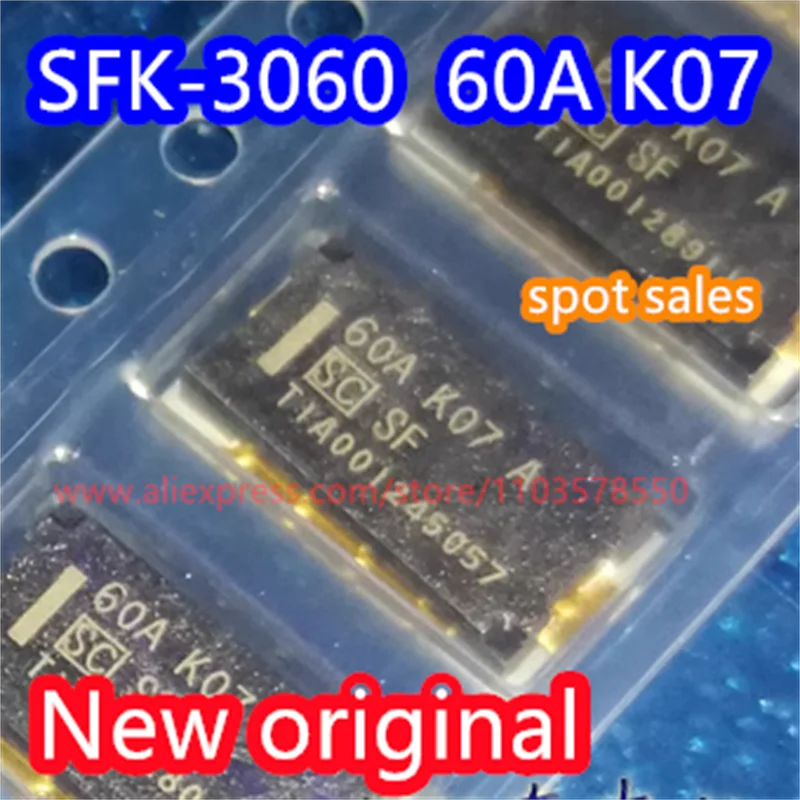 

5PCS New original SFK-3060A 60A/80V SMT 6-7 series three terminal rechargeable lithium battery fuse SFK-3060 60A K07